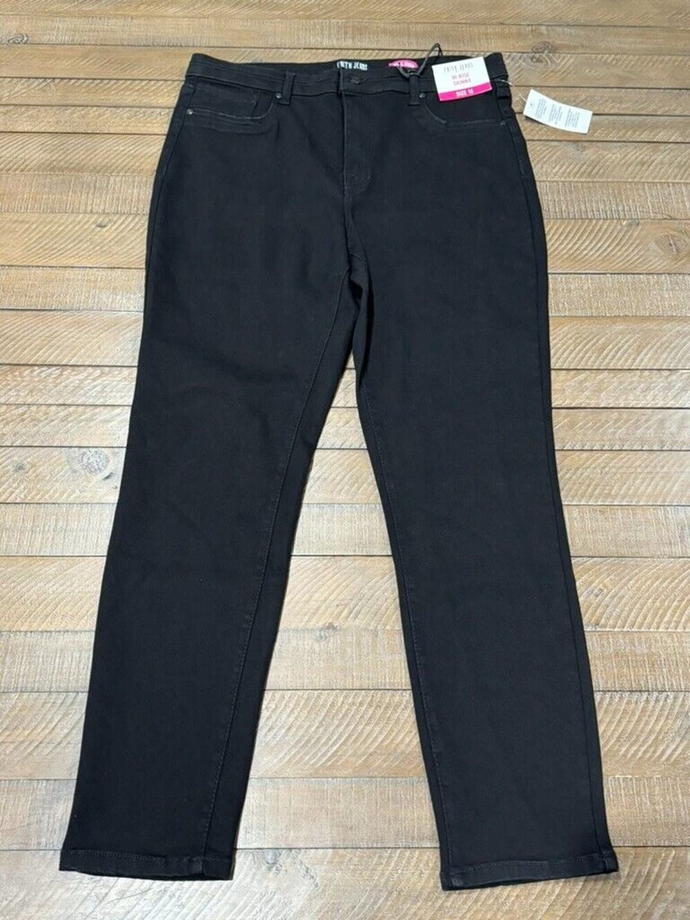 Faith Jeans Hi-Rise Skinny Jeans Pants New Dark Wash - Women's Size 16
